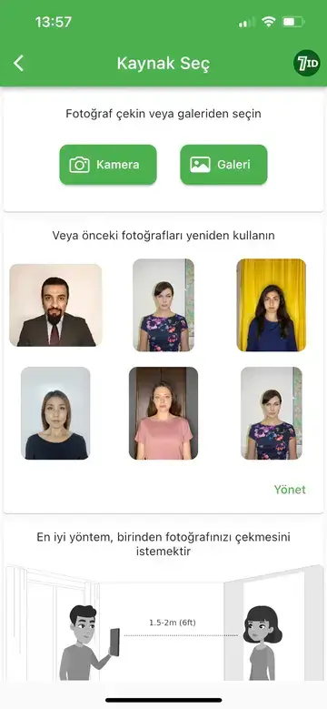 Aplikacija 7ID: Izrada fotografija za tursku putovnicu